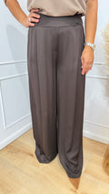 Pantalone effetto raso moro susymix