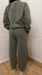 Completo in felpa Susy Mix verde