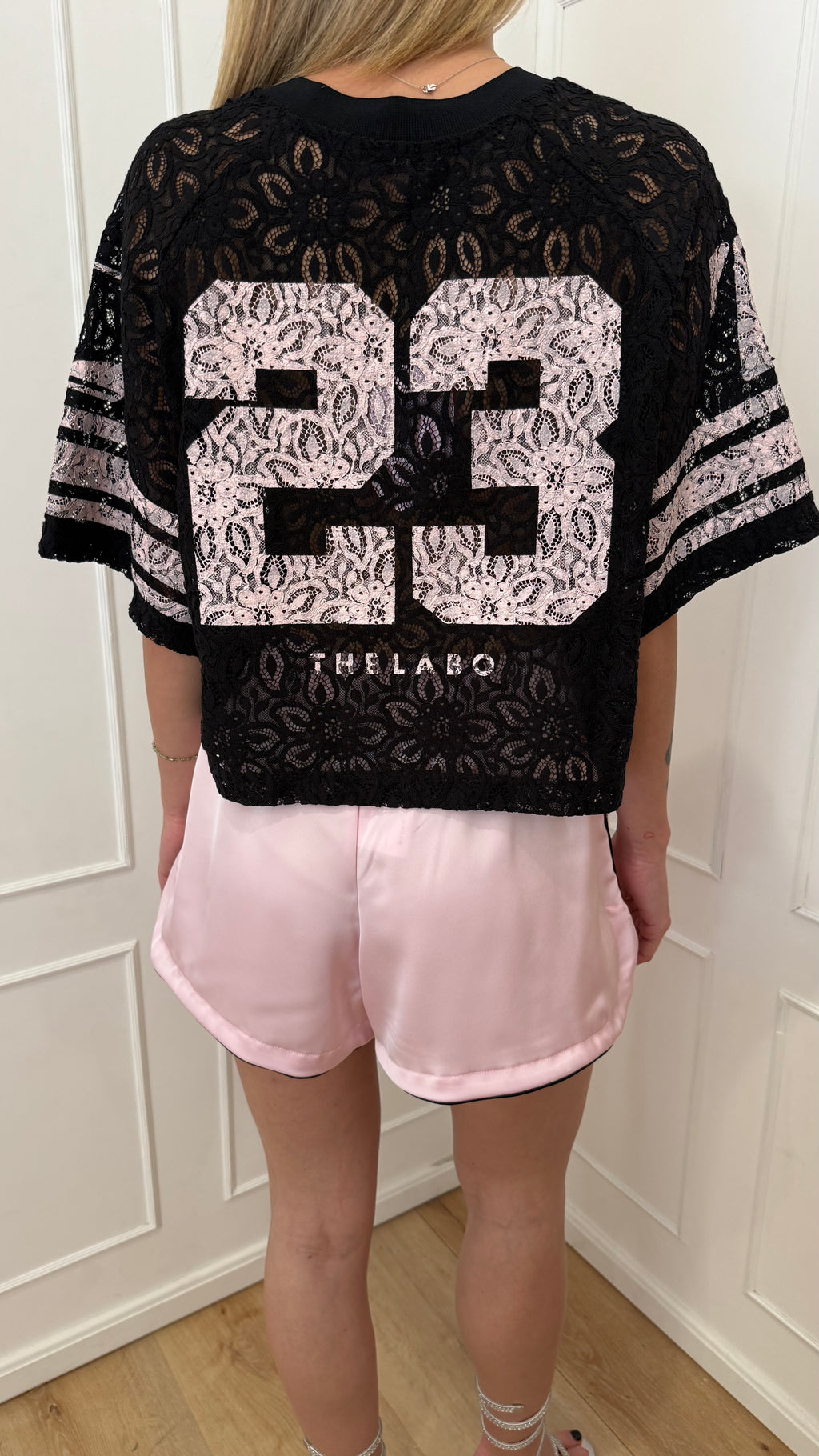 T-SHIRT manica corta in pizzo The labo