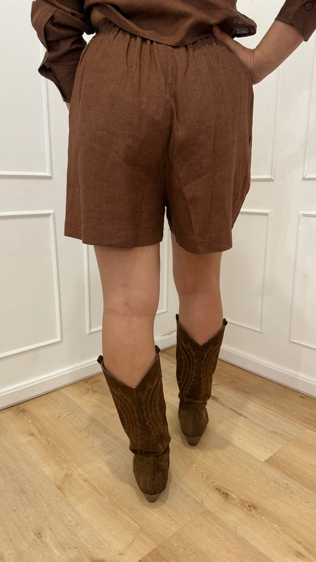 Shorts in lino moka Hinnominate