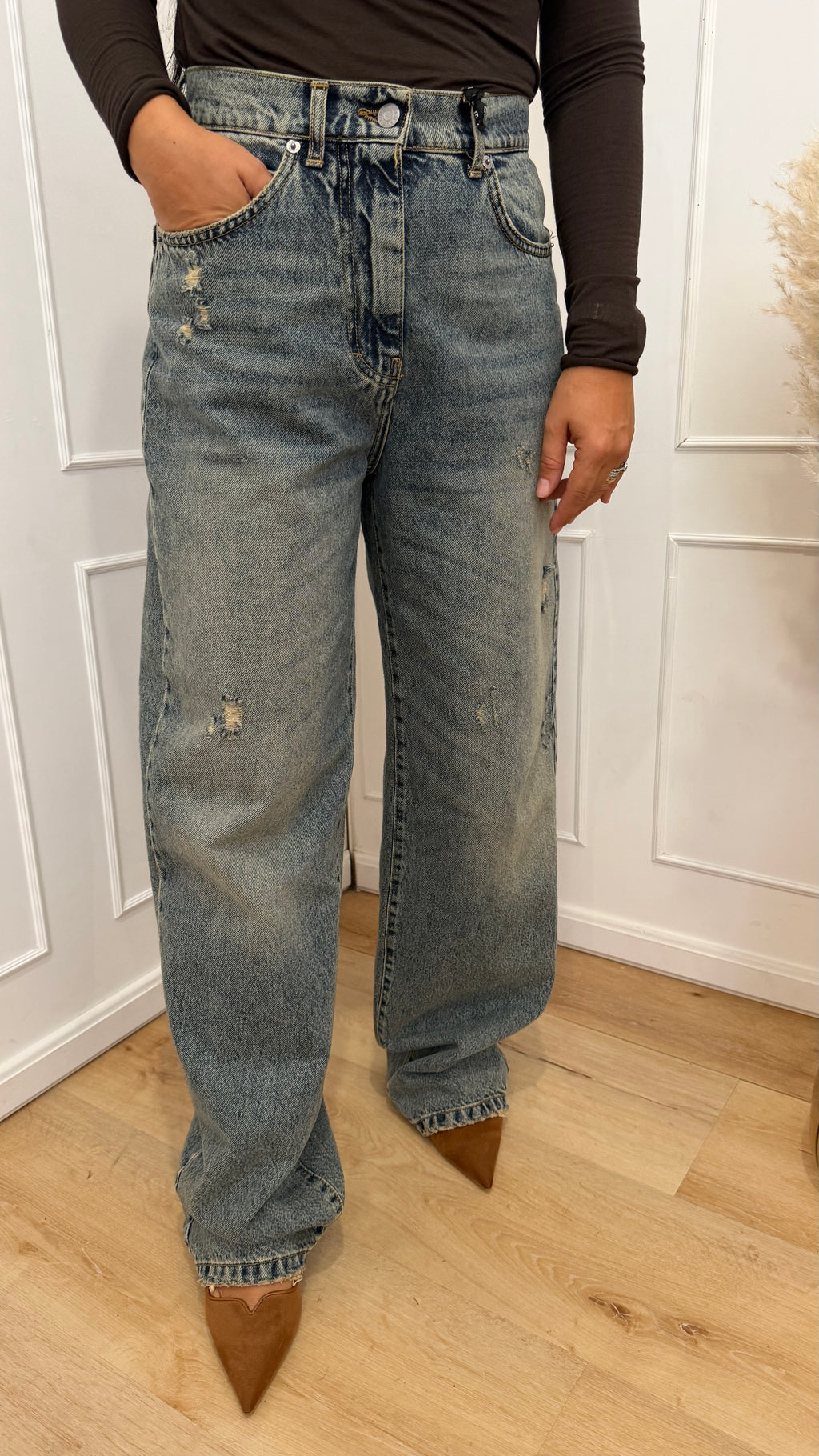 JEANS STELLA CON ROTTURE LAVAGGIO SABBIATO HAVEONE