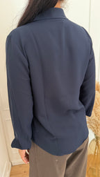 Camicia serafino blu susymix