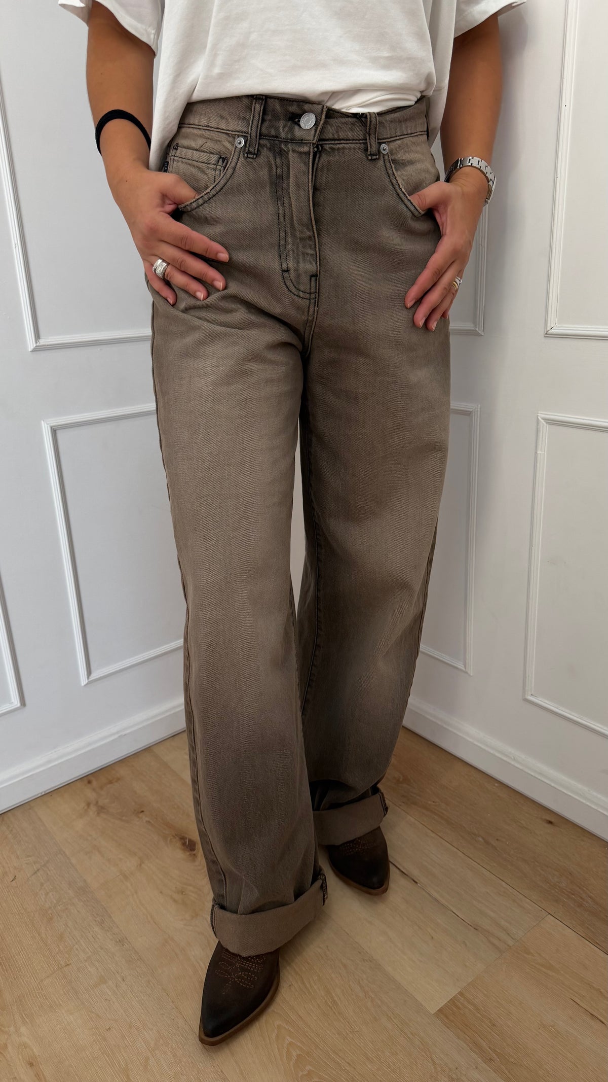 Jeans stella tortora Haveone