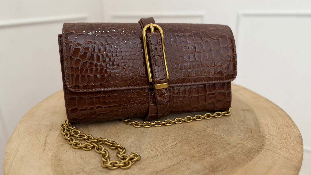 Borsa shibuya belted moka vicolo