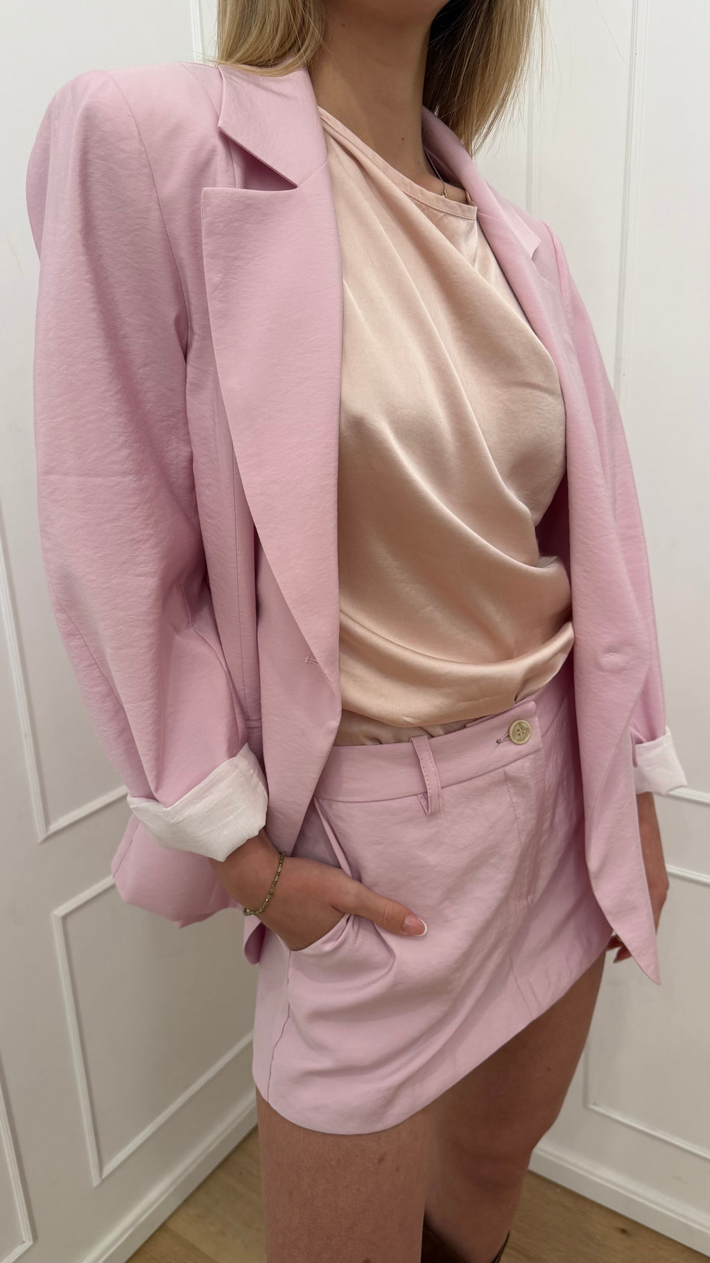 Giacca sfiancata rosa kontatto