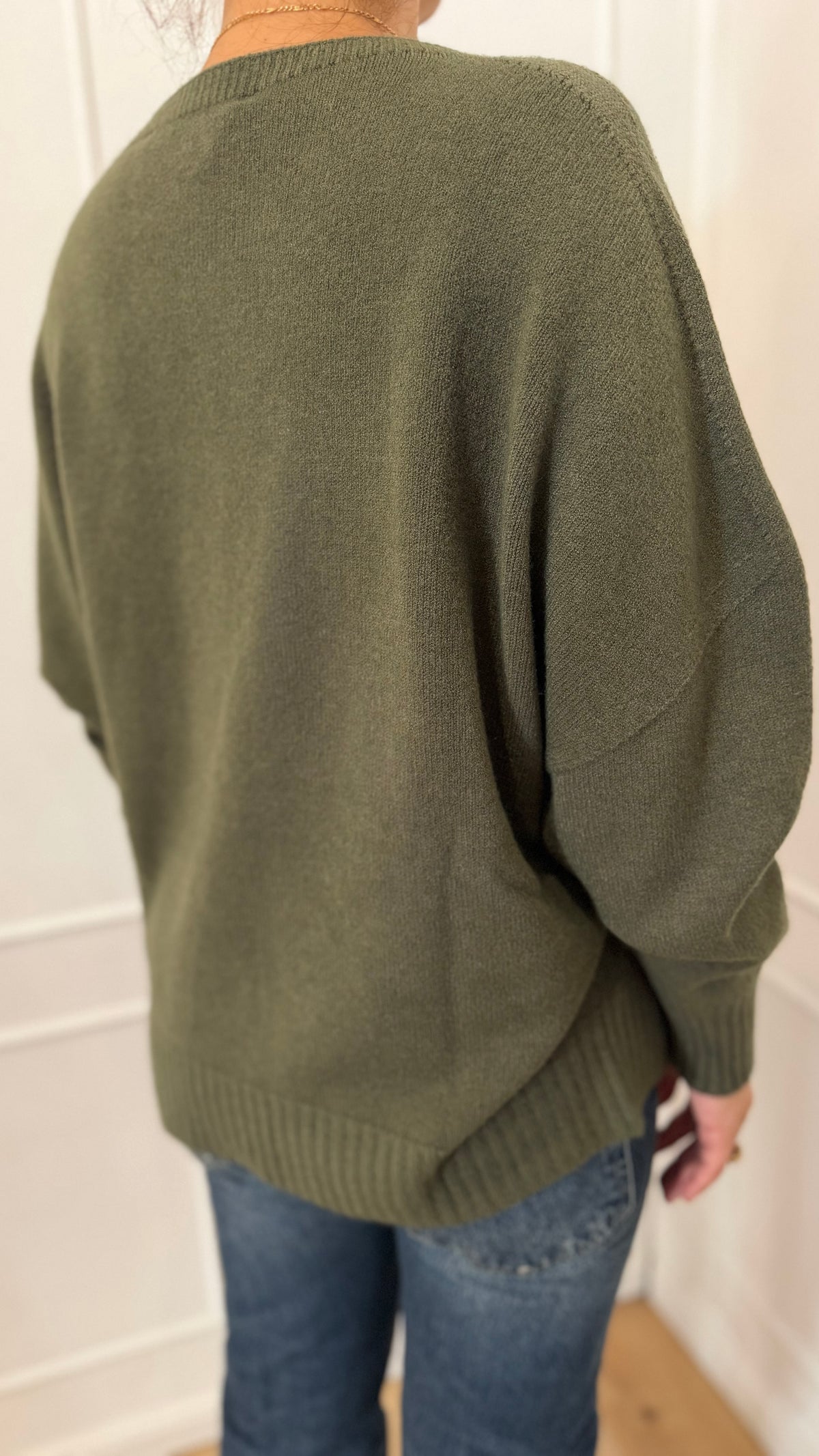 Maglia girocollo verde militare Haveone