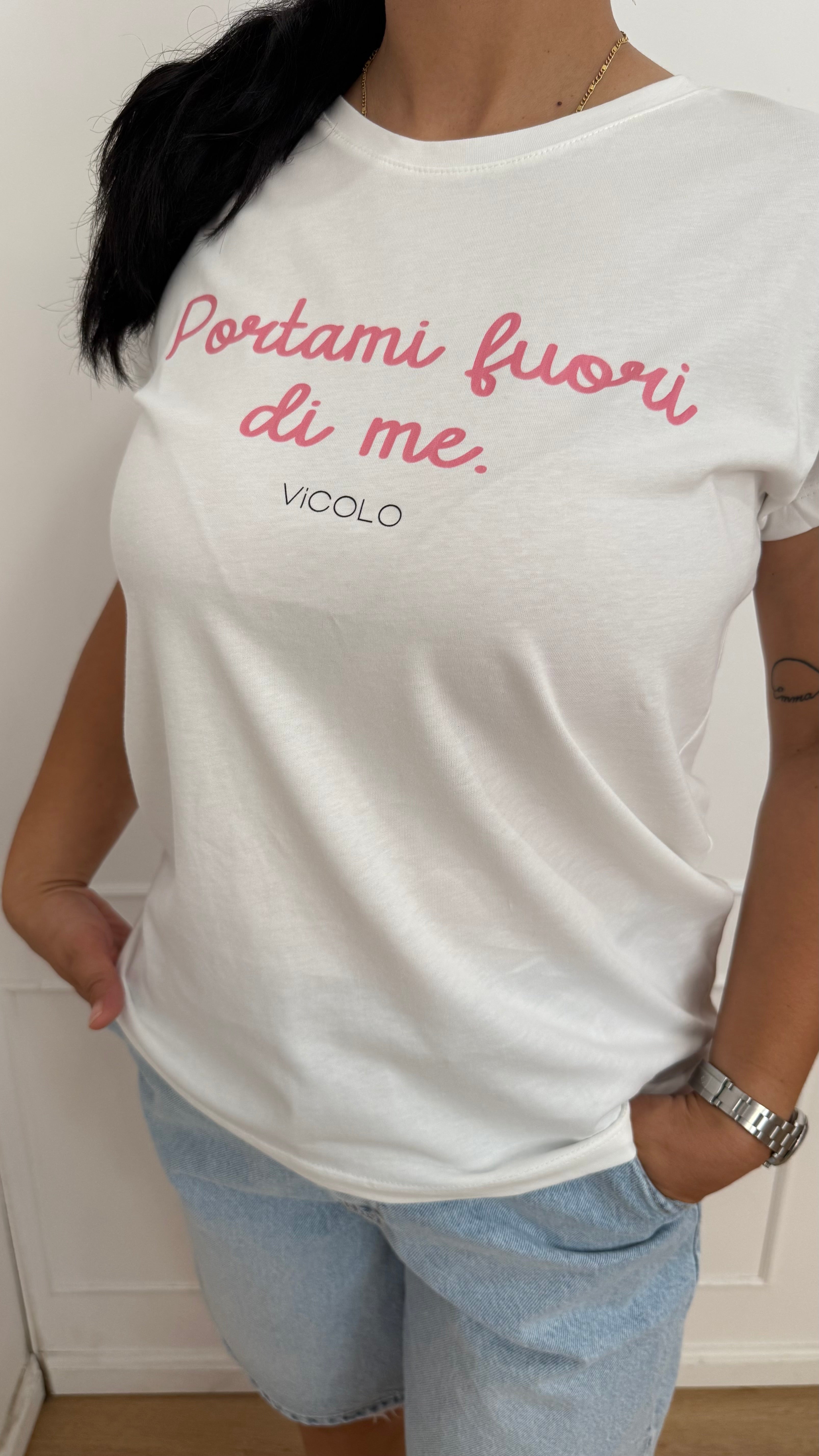 T shirt portami fuori di me vicolo