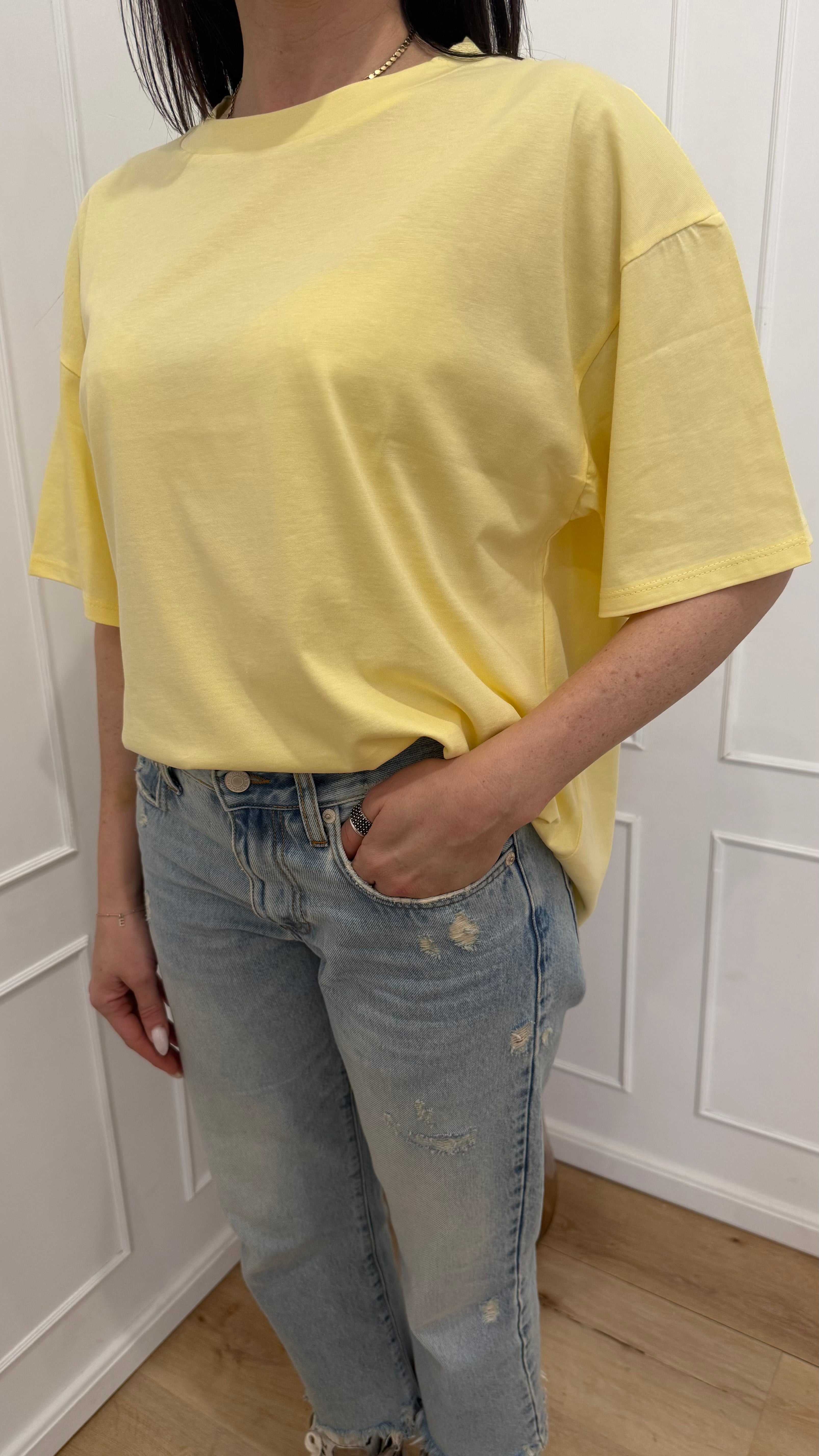T shirt basica gialla  Susy mix