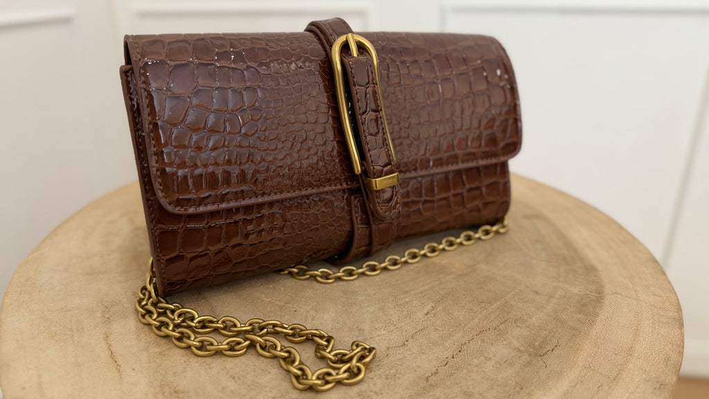 Borsa shibuya belted moka vicolo