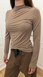 Maglia cratere tortora collo alto HaveOne