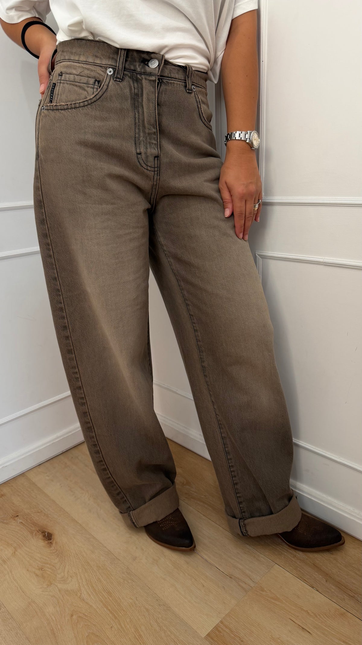 Jeans stella tortora Haveone