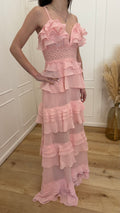 Abito lungo gale pink tru decadence