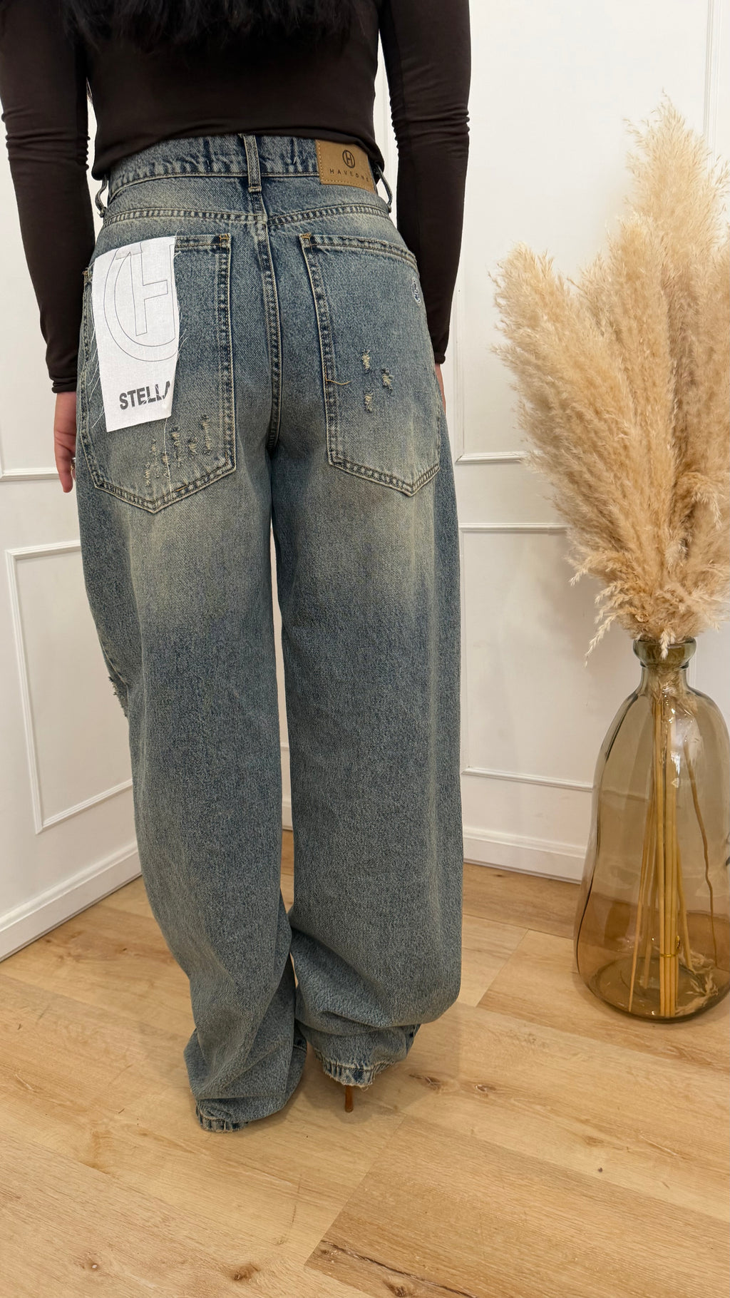 JEANS STELLA CON ROTTURE LAVAGGIO SABBIATO HAVEONE