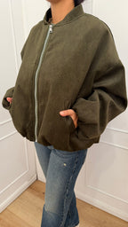Bomber Verde Velluto Susy Mix