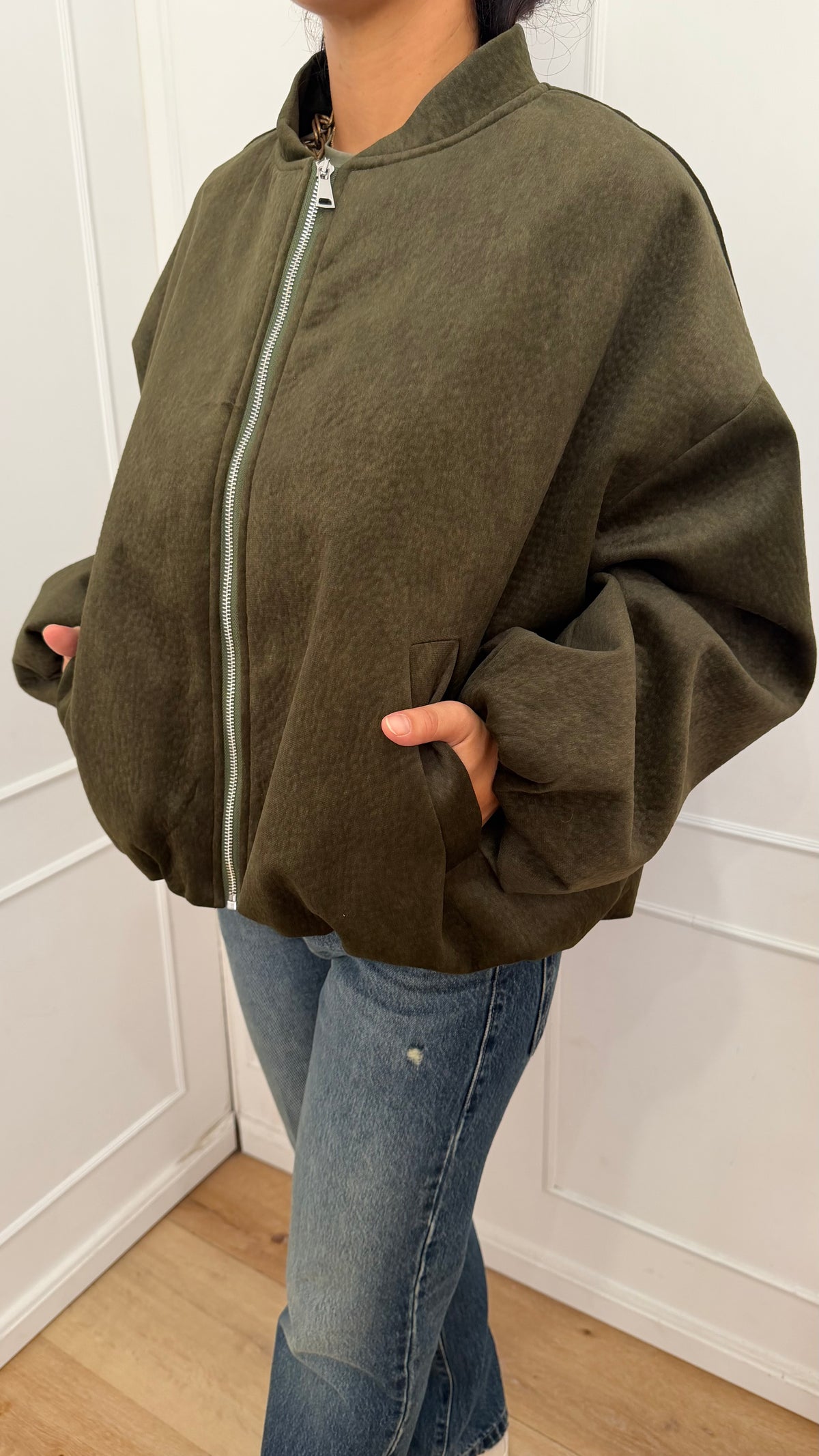 Bomber Verde Velluto Susy Mix