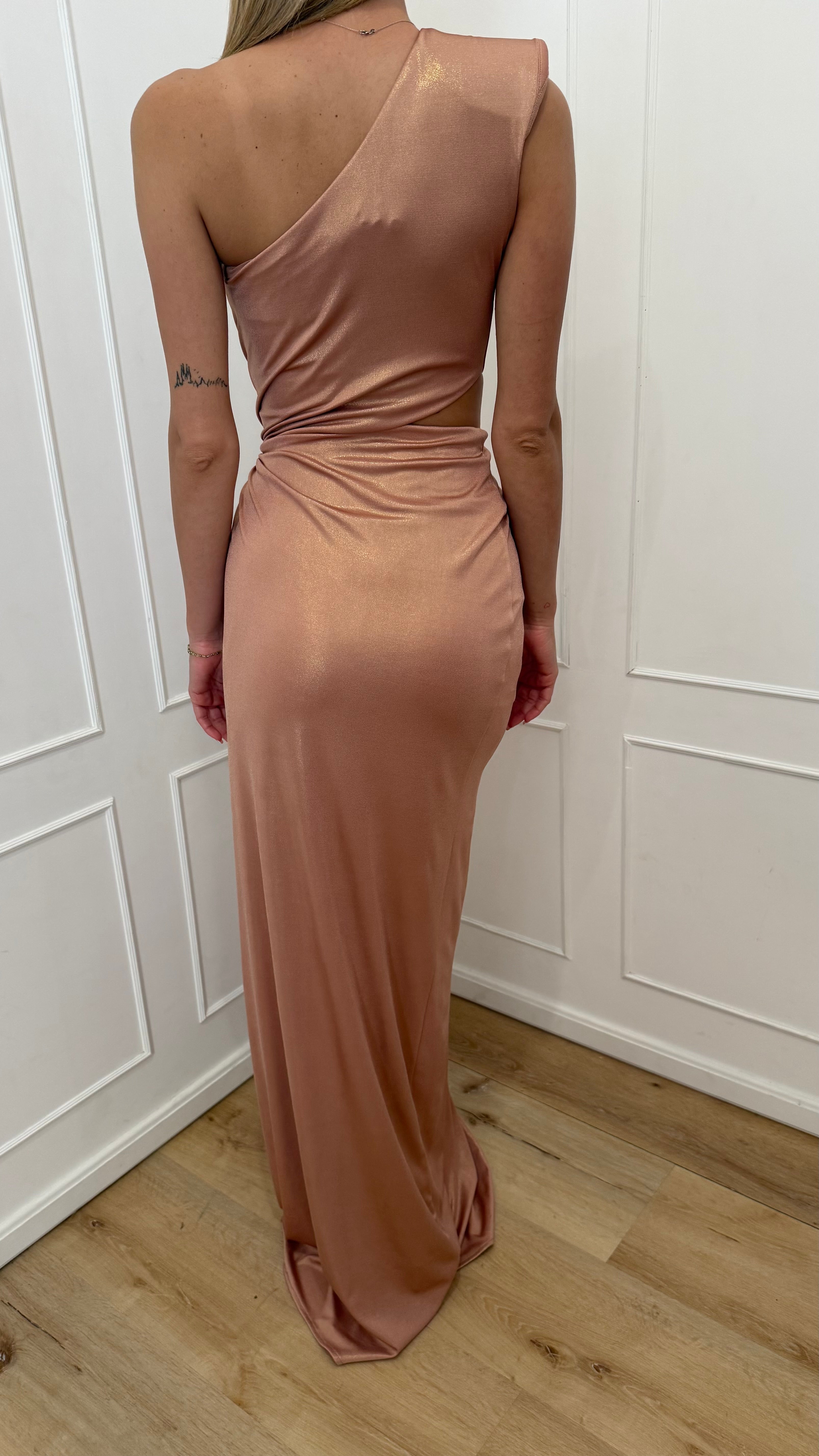 Abito astral rose gold alma sanchez