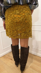Gonna pareo in pizzo senape Haveone