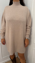 Abito maxi maglia beige Haveone