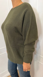 Maglia girocollo verde militare Haveone