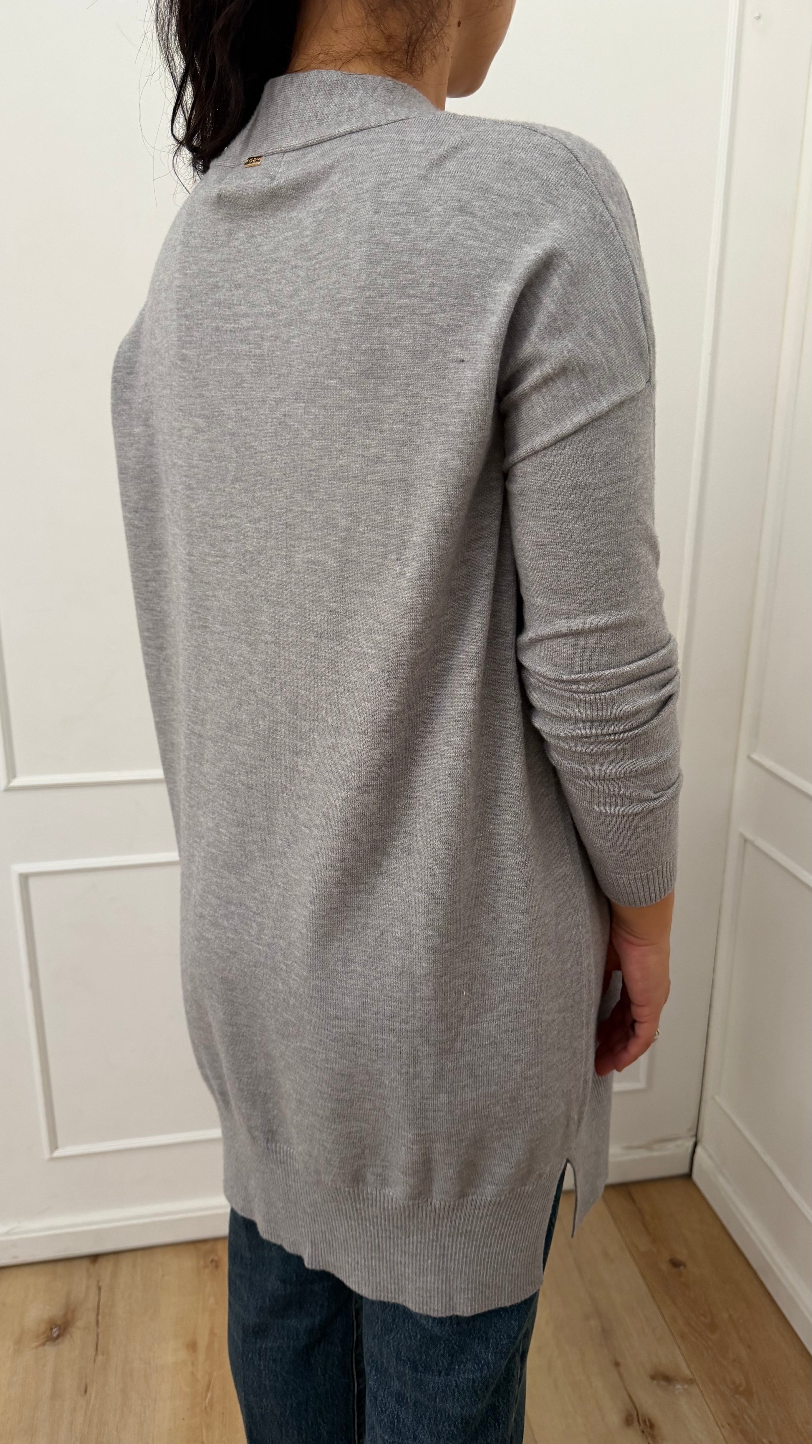 Cardigan Perla Lungo Basico Viscosa Griffai