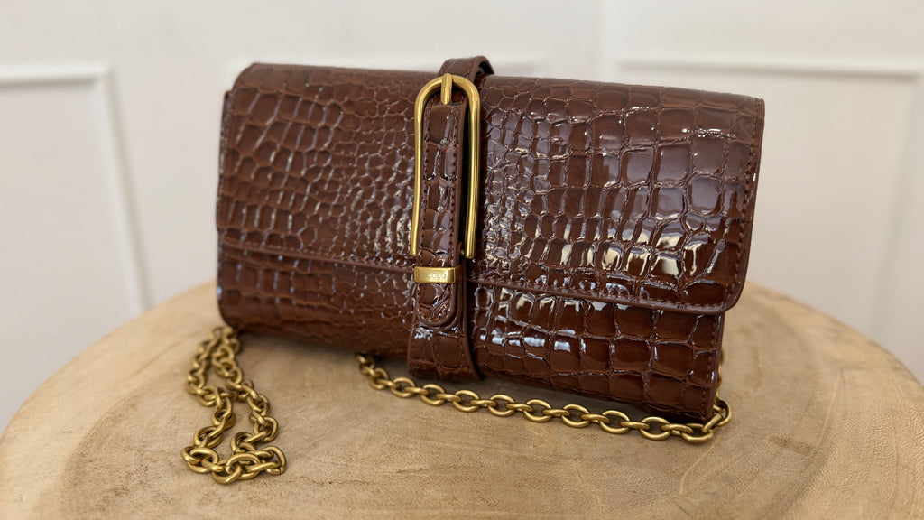 Borsa shibuya belted moka vicolo