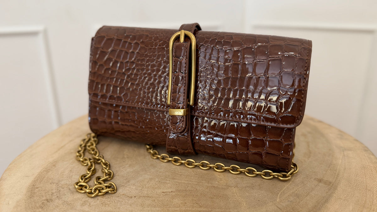 Borsa shibuya belted moka vicolo