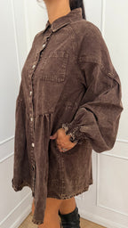 Abito denim cuoricini