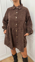 Abito denim cuoricini