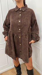 Abito denim cuoricini