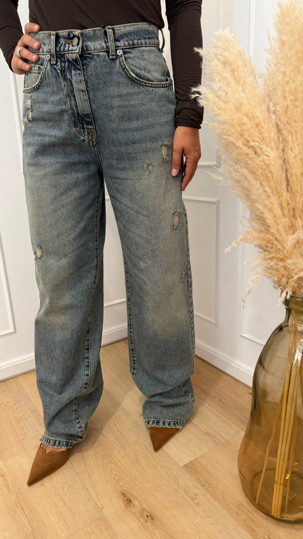 JEANS STELLA CON ROTTURE LAVAGGIO SABBIATO HAVEONE