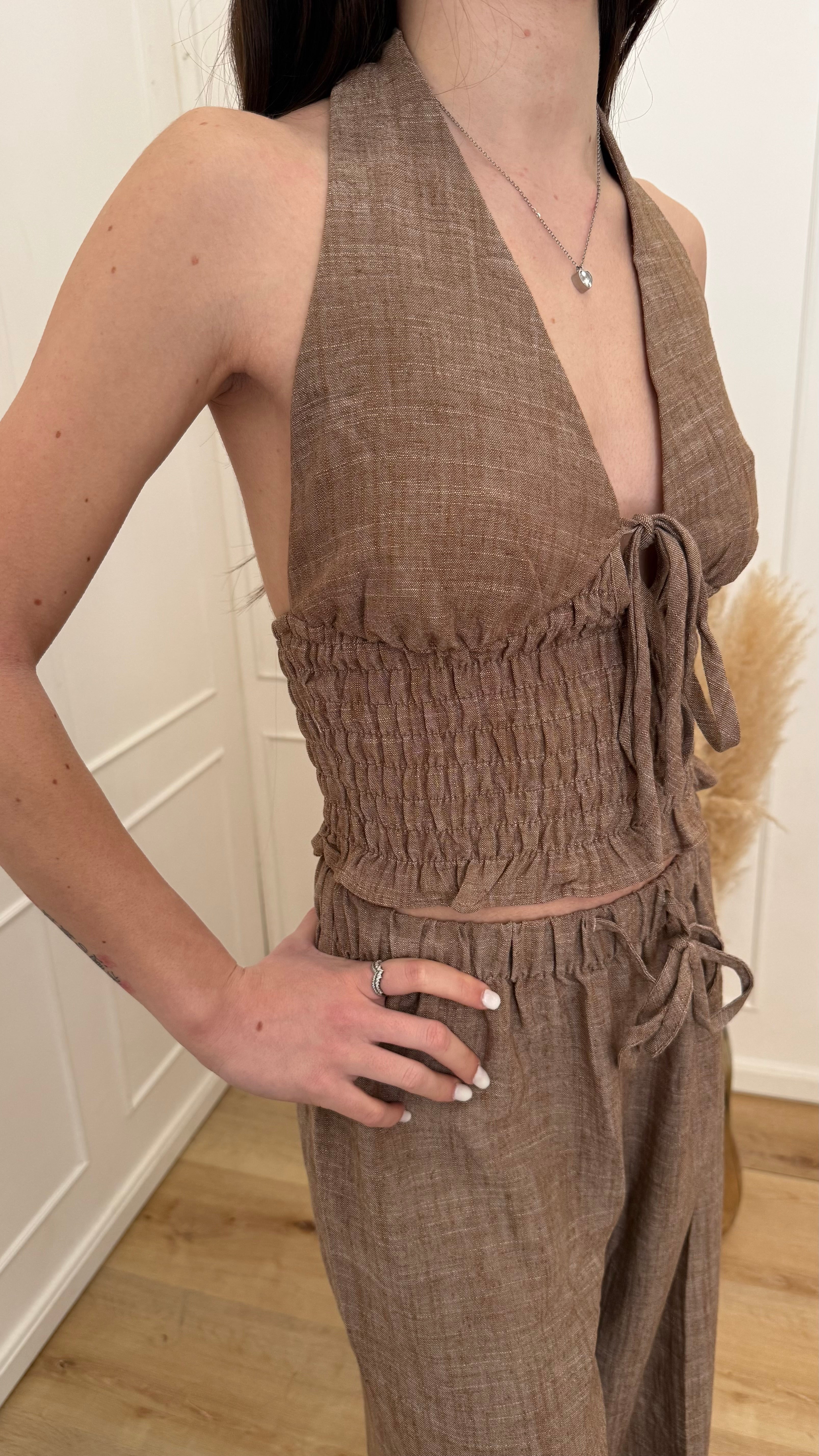 Top arricciato Glamorous