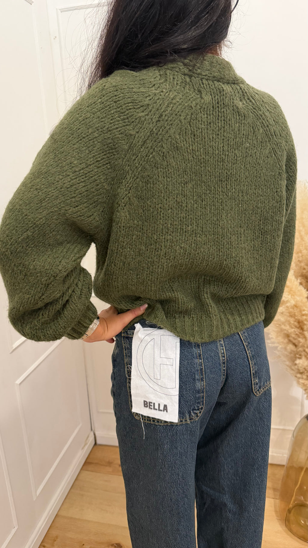 CARDIGAN BOTTONI GIOIELLO MILITARE HAVEONE