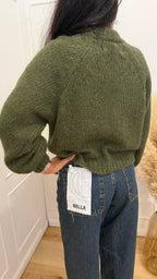 CARDIGAN BOTTONI GIOIELLO MILITARE HAVEONE