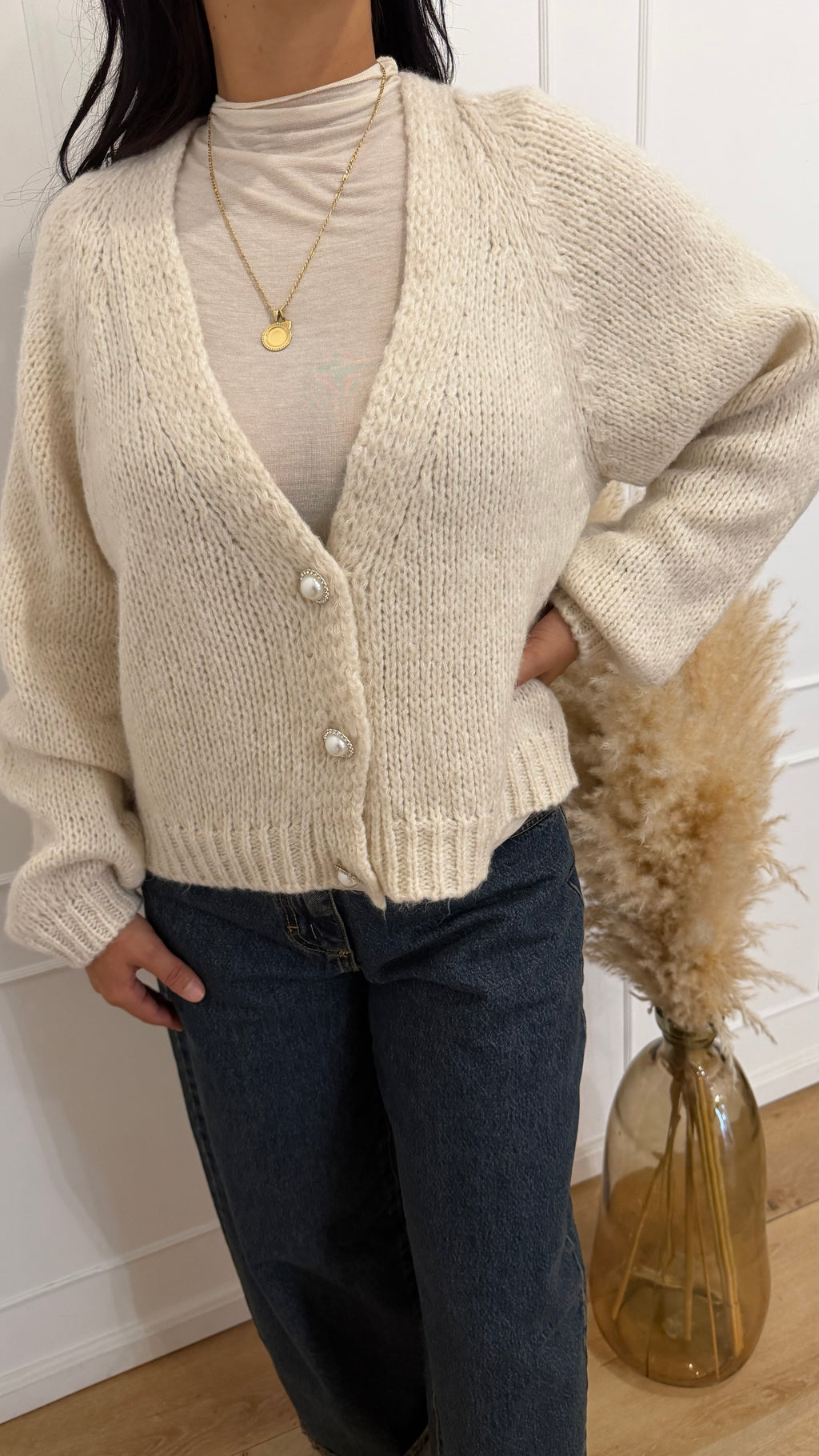 CARDIGAN BOTTONI GIOIELLO CALCE HAVEONE