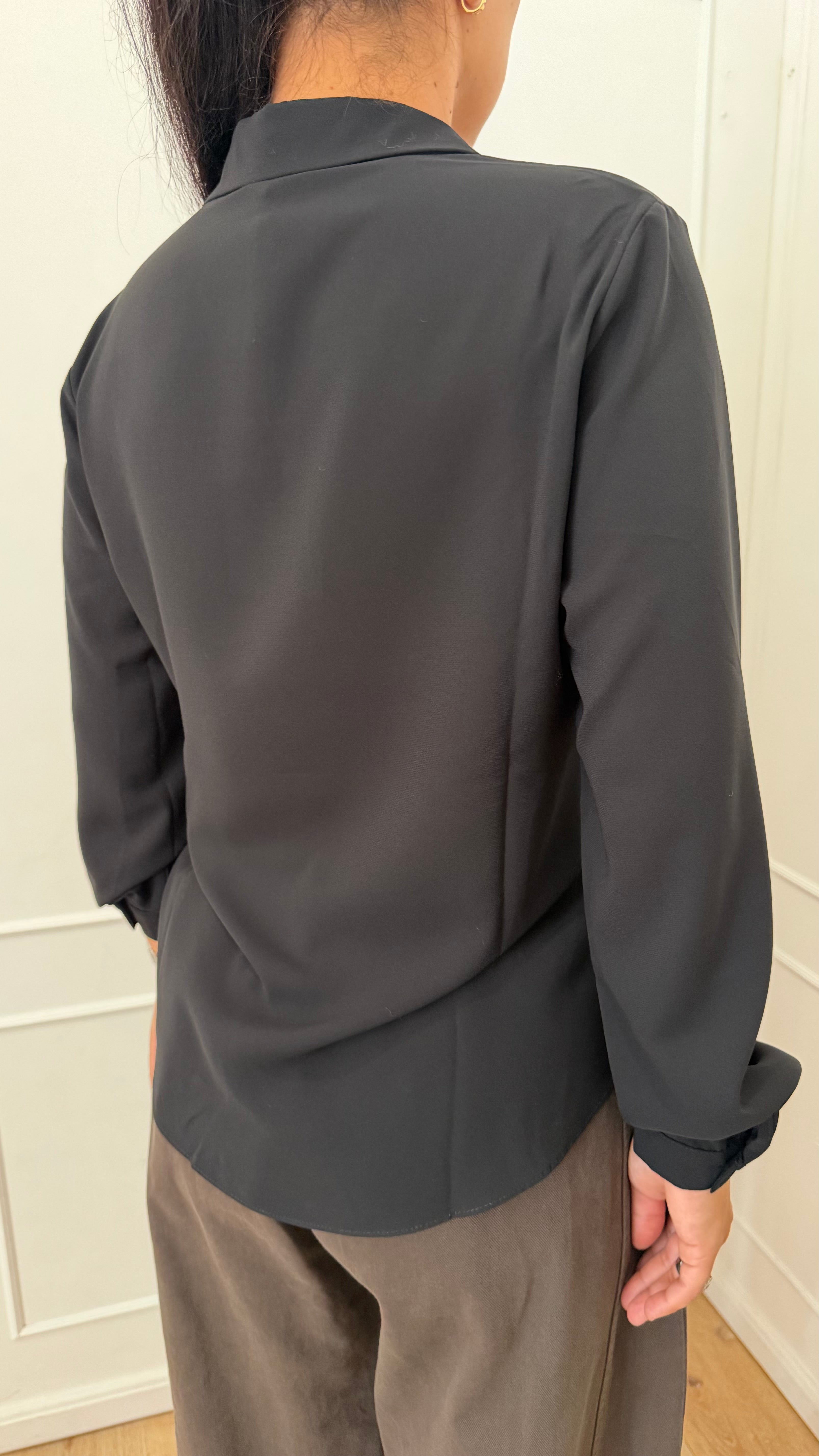 Camicia serafino nera susymix