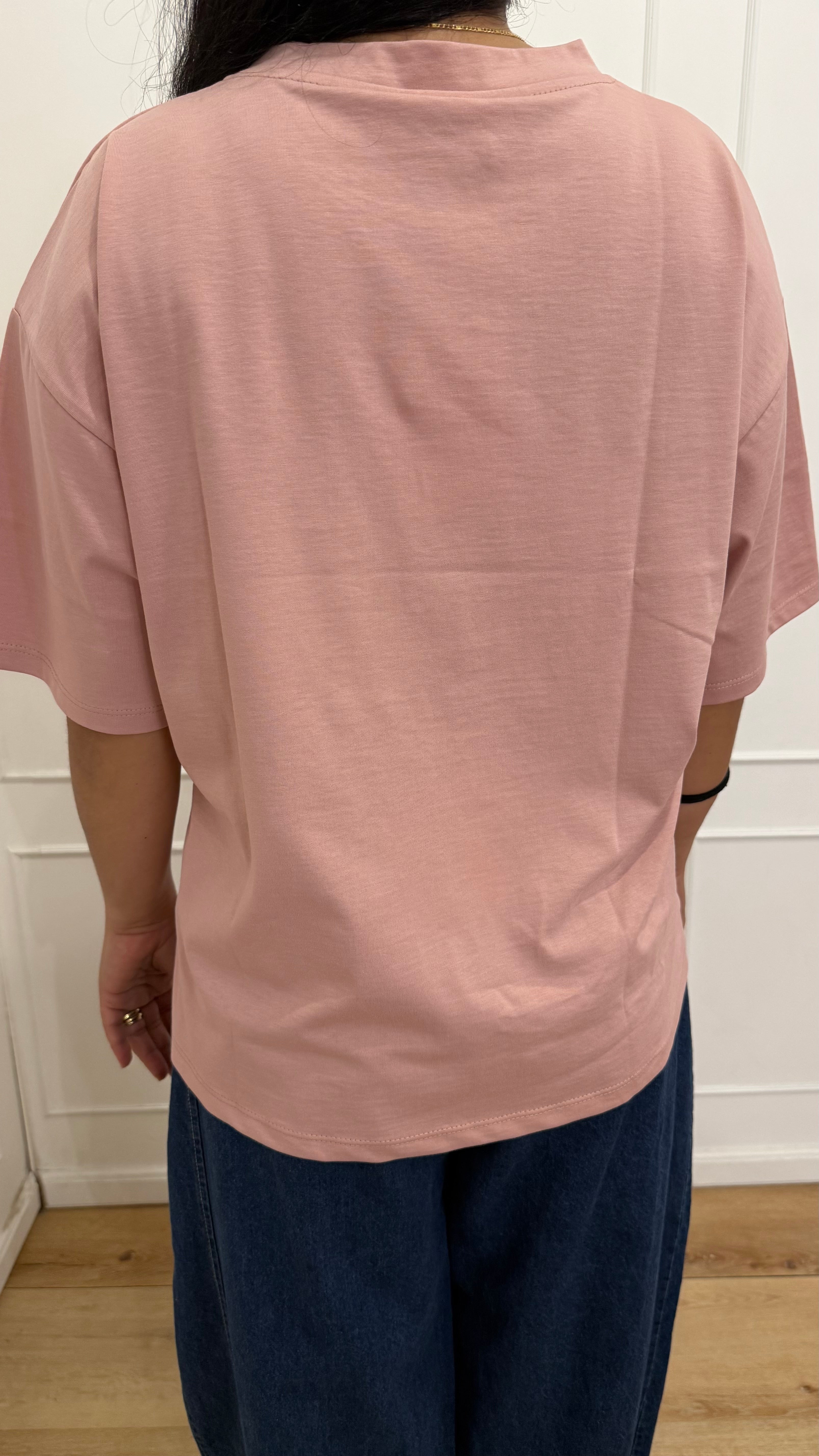 T shirt basica rosa Susy mix