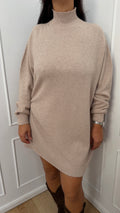 Abito maxi maglia beige Haveone