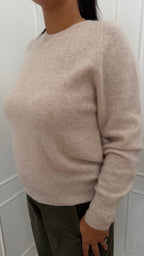 Paricollo Beige Lana/Cashmere senza cuciture Griffai