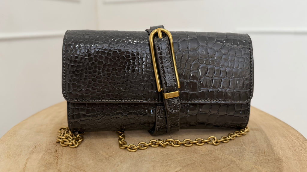Borsa shibuya belted grigia  vicolo