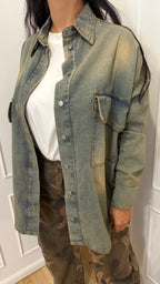 Camicia oversize fondo stondato Haveone
