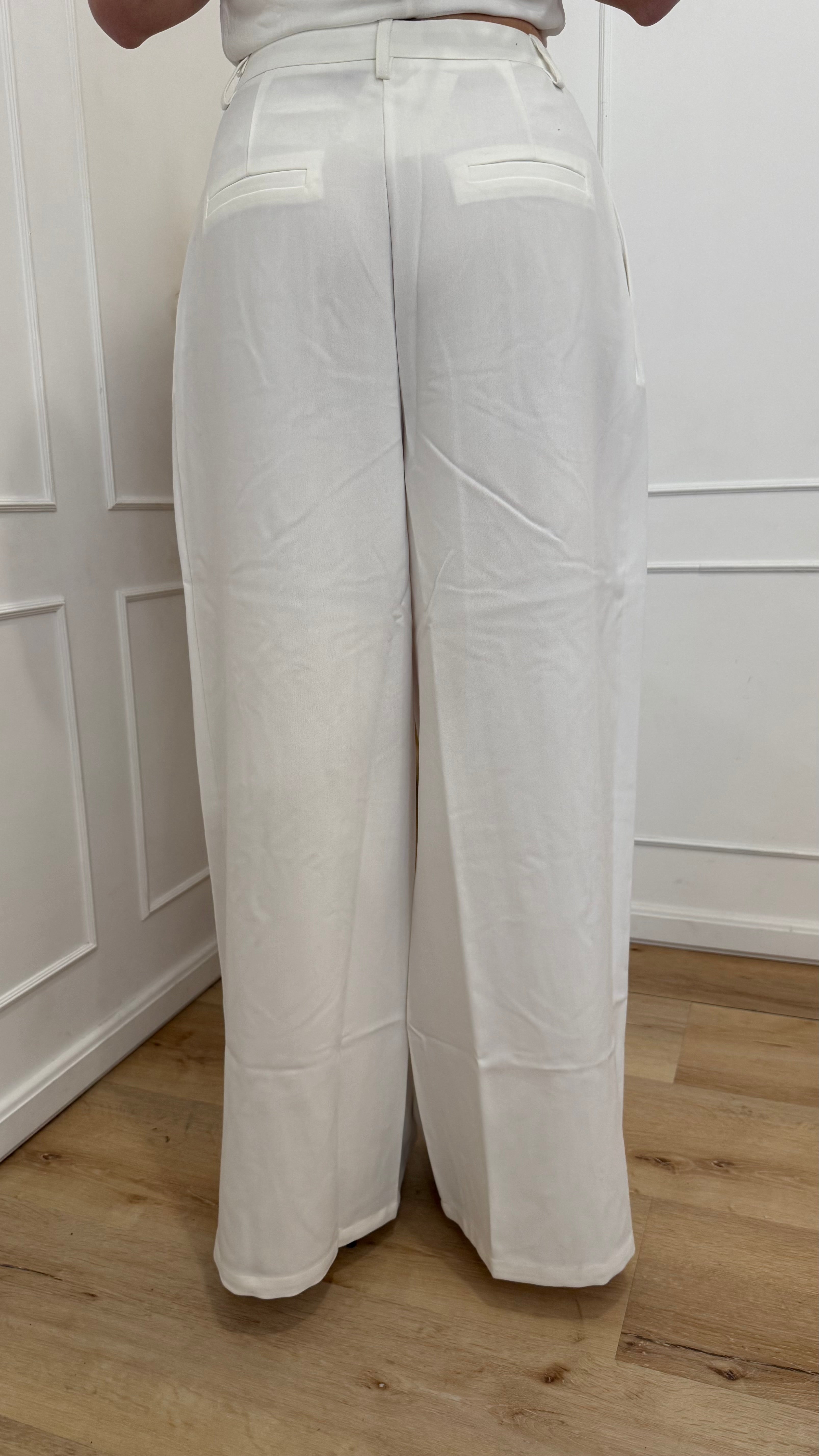 Pantalone pences bianco Glamorous