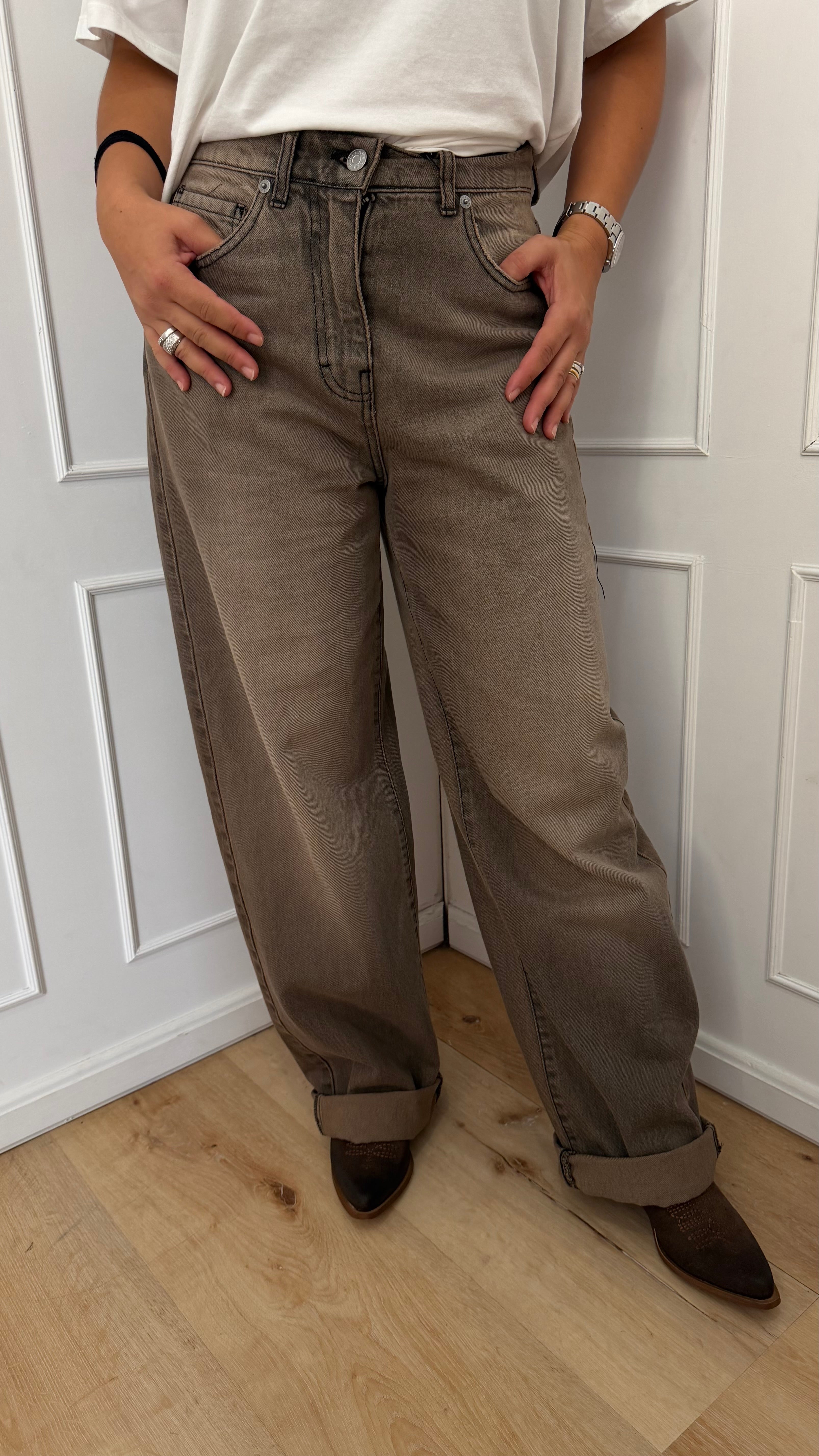 Jeans stella tortora Haveone