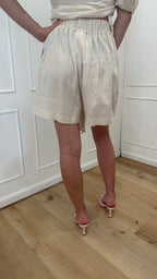 Shorts in lino beige Hinnominate