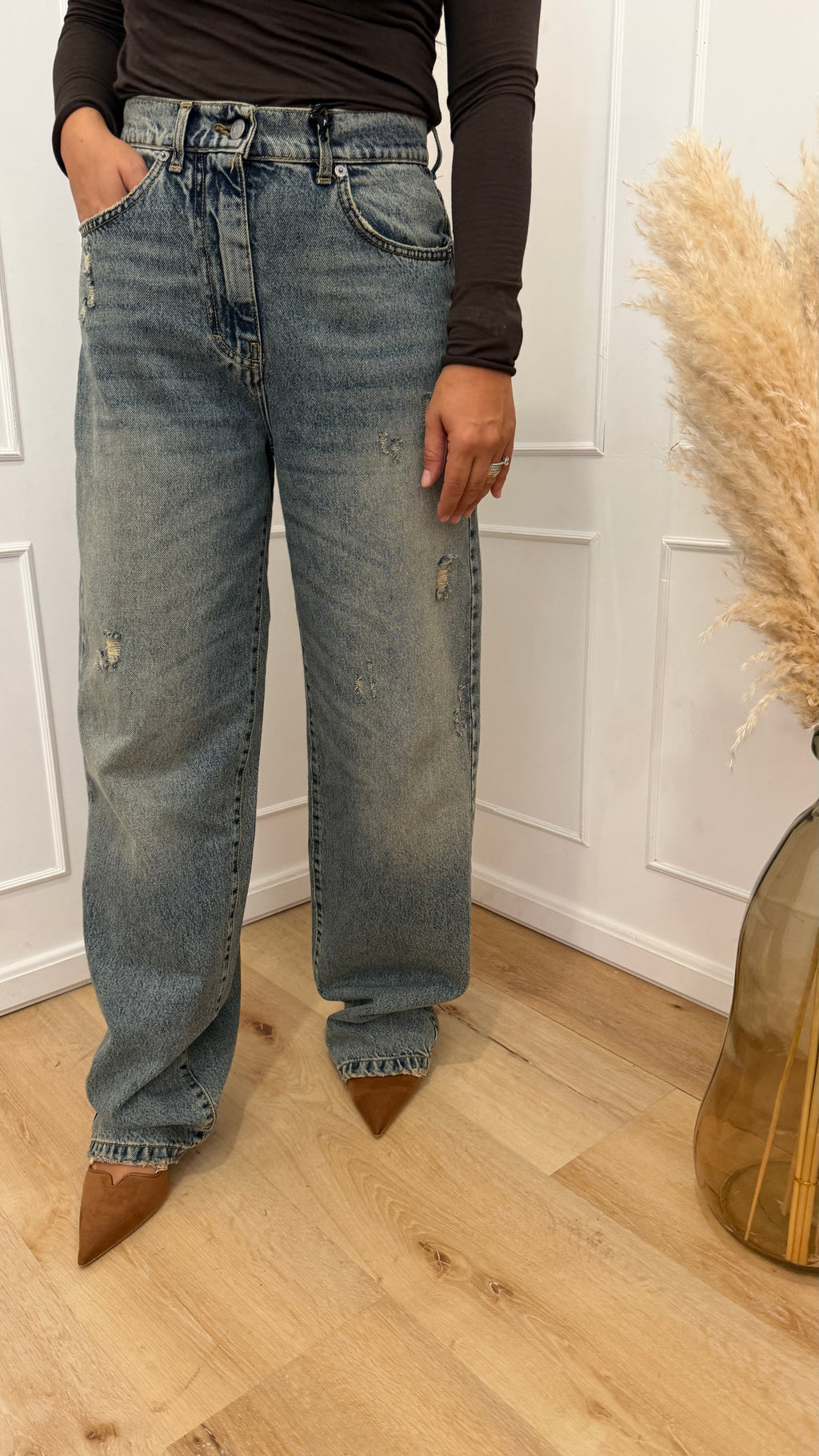 JEANS STELLA CON ROTTURE LAVAGGIO SABBIATO HAVEONE