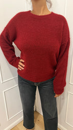 Paricollo Over Rosso alpaca Griffai
