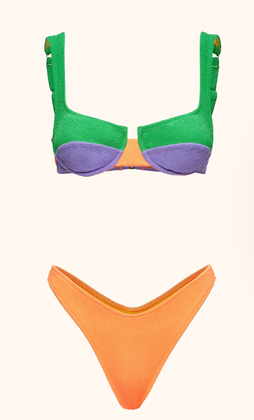Bikini donna ferretto e slip americano fisso lilla me fui