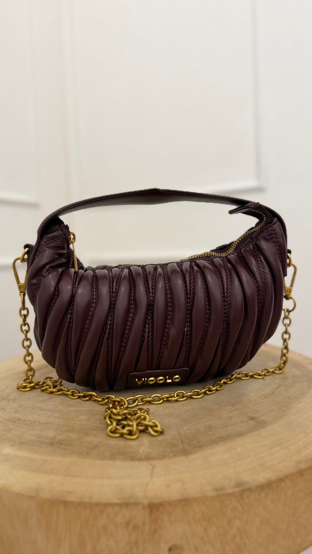 CROISSANT BAG BORDEAUX VICOLO
