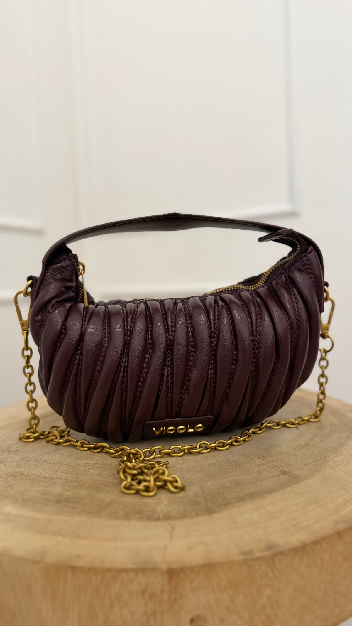 CROISSANT BAG BORDEAUX VICOLO