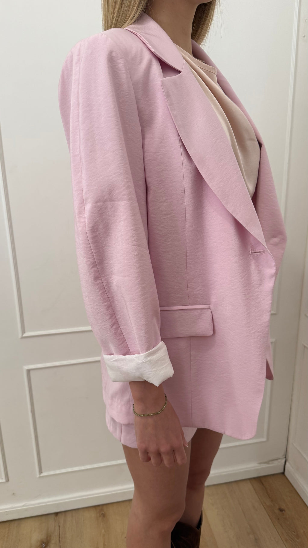 Giacca sfiancata rosa kontatto