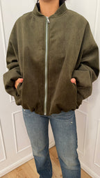 Bomber Verde Velluto Susy Mix